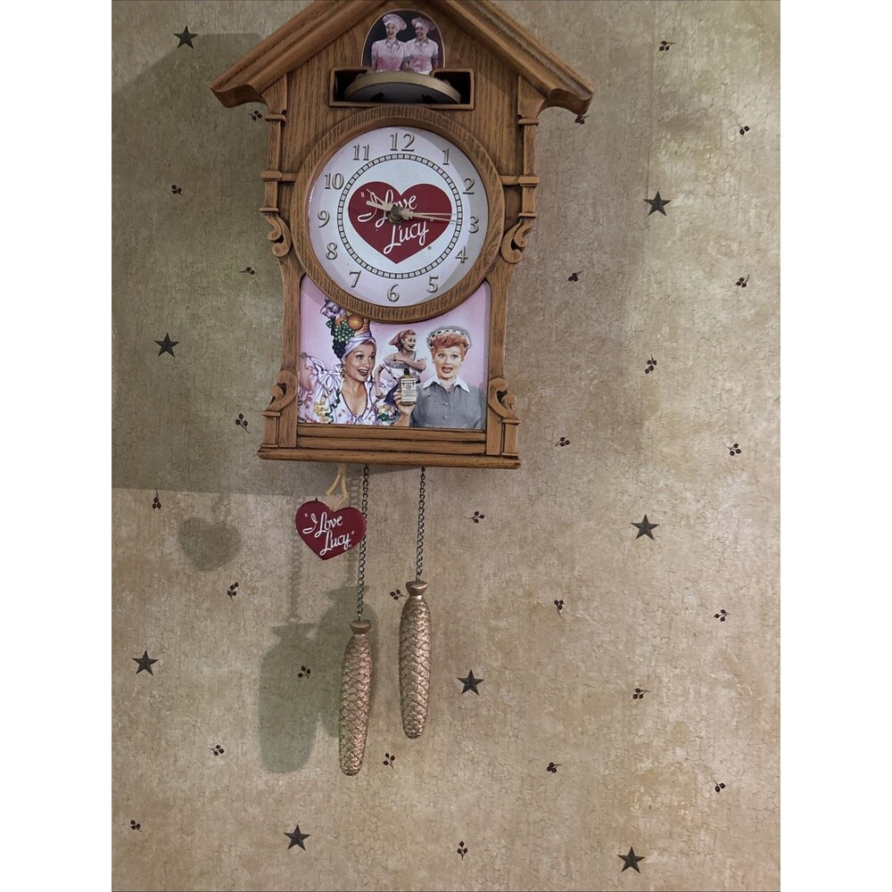 Vtg I Love Lucy Cuckoo Clock 2011 The Bradford Exchange Works Collectors Preown - Picture 5 of 11